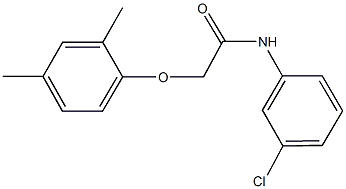 N-(3-chlorophenyl)-2-(2,4-dimethylphenoxy)acetamide Struktur