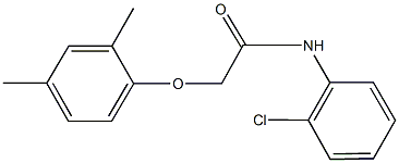 N-(2-chlorophenyl)-2-(2,4-dimethylphenoxy)acetamide Struktur