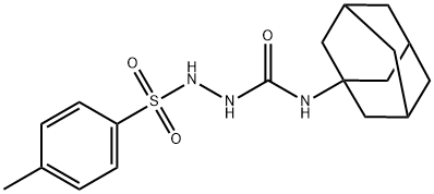 N-(1-adamantyl)-2-[(4-methylphenyl)sulfonyl]hydrazinecarboxamide Struktur