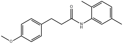 N-(2,5-dimethylphenyl)-3-(4-methoxyphenyl)propanamide Struktur