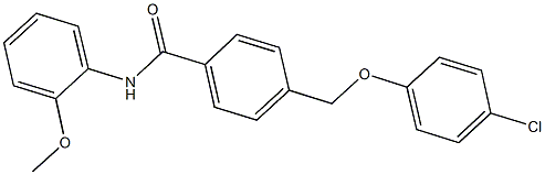 4-[(4-chlorophenoxy)methyl]-N-(2-methoxyphenyl)benzamide Struktur