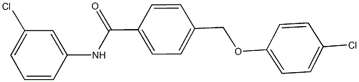 4-[(4-chlorophenoxy)methyl]-N-(3-chlorophenyl)benzamide Struktur