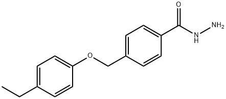 4-[(4-ethylphenoxy)methyl]benzohydrazide Struktur