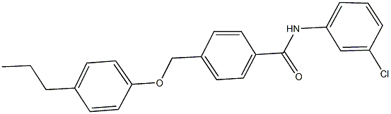 N-(3-chlorophenyl)-4-[(4-propylphenoxy)methyl]benzamide Struktur