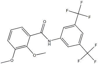 N-[3,5-bis(trifluoromethyl)phenyl]-2,3-dimethoxybenzamide Struktur