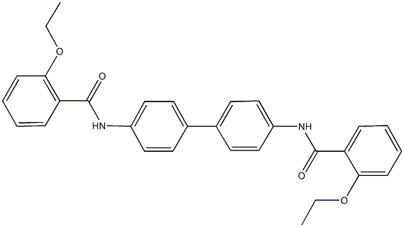 2-ethoxy-N-{4'-[(2-ethoxybenzoyl)amino][1,1'-biphenyl]-4-yl}benzamide Struktur