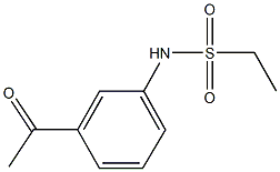 N-(3-acetylphenyl)ethanesulfonamide Struktur