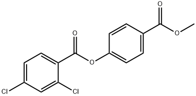 4-(methoxycarbonyl)phenyl 2,4-dichlorobenzoate Struktur