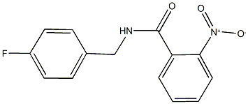 N-(4-fluorobenzyl)-2-nitrobenzamide Struktur