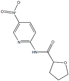 N-{5-nitro-2-pyridinyl}tetrahydro-2-furancarboxamide Struktur