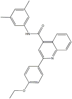 N-(3,5-dimethylphenyl)-2-(4-ethoxyphenyl)-4-quinolinecarboxamide Struktur