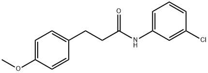 N-(3-chlorophenyl)-3-(4-methoxyphenyl)propanamide Struktur