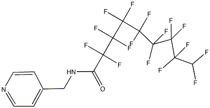 2,2,3,3,4,4,5,5,6,6,7,7,8,8,9,9-hexadecafluoro-N-(4-pyridinylmethyl)nonanamide Struktur