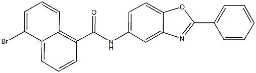 5-bromo-N-(2-phenyl-1,3-benzoxazol-5-yl)-1-naphthamide Struktur