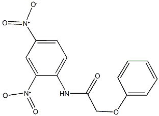 N-{2,4-dinitrophenyl}-2-phenoxyacetamide Struktur