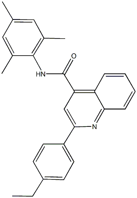 2-(4-ethylphenyl)-N-mesitylquinoline-4-carboxamide Struktur