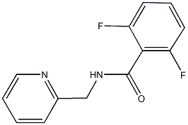 2,6-difluoro-N-(2-pyridinylmethyl)benzamide Struktur