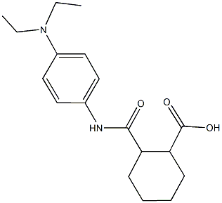 2-{[4-(diethylamino)anilino]carbonyl}cyclohexanecarboxylic acid Struktur