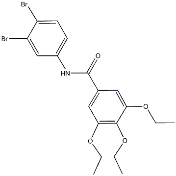 N-(3,4-dibromophenyl)-3,4,5-triethoxybenzamide Struktur