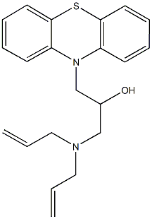 1-(diallylamino)-3-(10H-phenothiazin-10-yl)-2-propanol Struktur