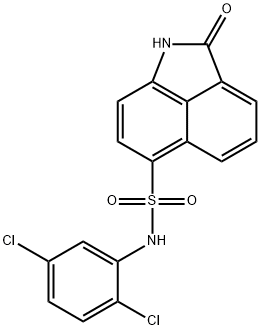 N-(2,5-dichlorophenyl)-2-oxo-1,2-dihydrobenzo[cd]indole-6-sulfonamide Struktur