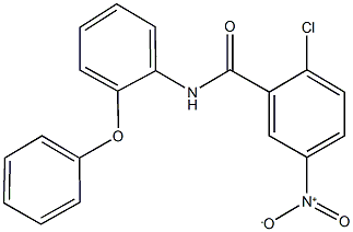 2-chloro-5-nitro-N-(2-phenoxyphenyl)benzamide Struktur