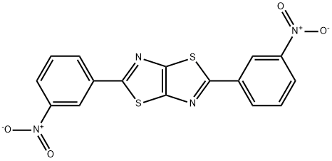 2,5-bis{3-nitrophenyl}[1,3]thiazolo[5,4-d][1,3]thiazole Struktur