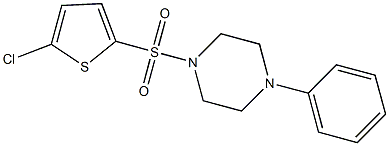 1-[(5-chloro-2-thienyl)sulfonyl]-4-phenylpiperazine Struktur