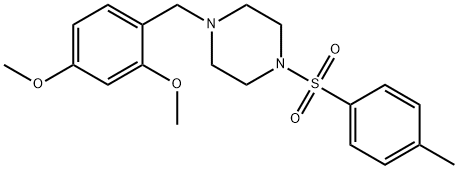 1-(2,4-dimethoxybenzyl)-4-[(4-methylphenyl)sulfonyl]piperazine Struktur