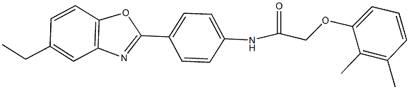 2-(2,3-dimethylphenoxy)-N-[4-(5-ethyl-1,3-benzoxazol-2-yl)phenyl]acetamide Struktur