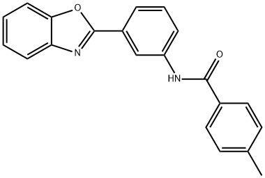 N-[3-(1,3-benzoxazol-2-yl)phenyl]-4-methylbenzamide Struktur