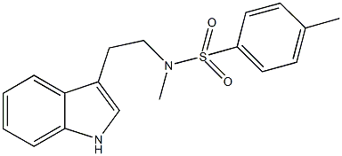 N-[2-(1H-indol-3-yl)ethyl]-N,4-dimethylbenzenesulfonamide Struktur