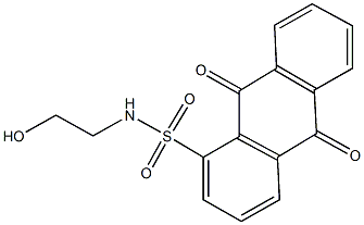 N-(2-hydroxyethyl)-9,10-dioxo-9,10-dihydro-1-anthracenesulfonamide Struktur