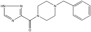 1-benzyl-4-(1H-1,2,4-triazol-3-ylcarbonyl)piperazine Struktur