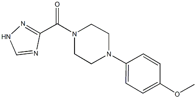 1-(4-methoxyphenyl)-4-(1H-1,2,4-triazol-3-ylcarbonyl)piperazine Struktur