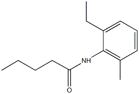 N-(2-ethyl-6-methylphenyl)pentanamide Struktur