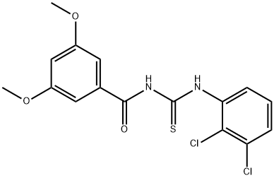 N-(2,3-dichlorophenyl)-N'-(3,5-dimethoxybenzoyl)thiourea Struktur