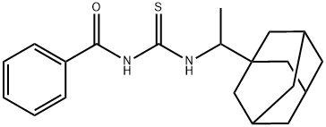 N-[1-(1-adamantyl)ethyl]-N'-benzoylthiourea Struktur