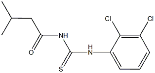 N-(2,3-dichlorophenyl)-N'-(3-methylbutanoyl)thiourea Struktur