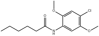 N-(4-chloro-2,5-dimethoxyphenyl)hexanamide Struktur