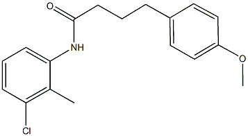 N-(3-chloro-2-methylphenyl)-4-(4-methoxyphenyl)butanamide Struktur