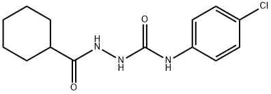 N-(4-chlorophenyl)-2-(cyclohexylcarbonyl)hydrazinecarboxamide Struktur