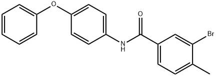 3-bromo-4-methyl-N-(4-phenoxyphenyl)benzamide Struktur