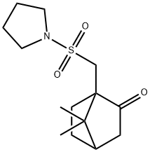 7,7-dimethyl-1-[(1-pyrrolidinylsulfonyl)methyl]bicyclo[2.2.1]heptan-2-one Struktur