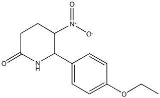 6-(4-ethoxyphenyl)-5-nitro-2-piperidinone Struktur