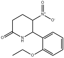 6-(2-ethoxyphenyl)-5-nitro-2-piperidinone Struktur