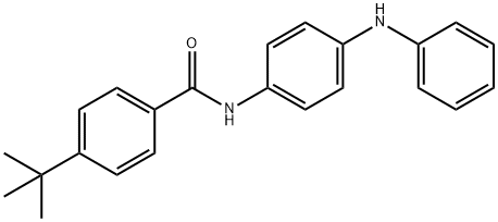 N-(4-anilinophenyl)-4-tert-butylbenzamide Struktur