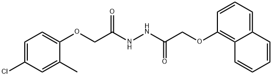 2-(4-chloro-2-methylphenoxy)-N'-[(1-naphthyloxy)acetyl]acetohydrazide Struktur