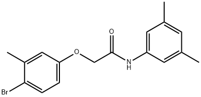 2-(4-bromo-3-methylphenoxy)-N-(3,5-dimethylphenyl)acetamide Struktur