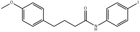 N-(4-iodophenyl)-4-(4-methoxyphenyl)butanamide Struktur